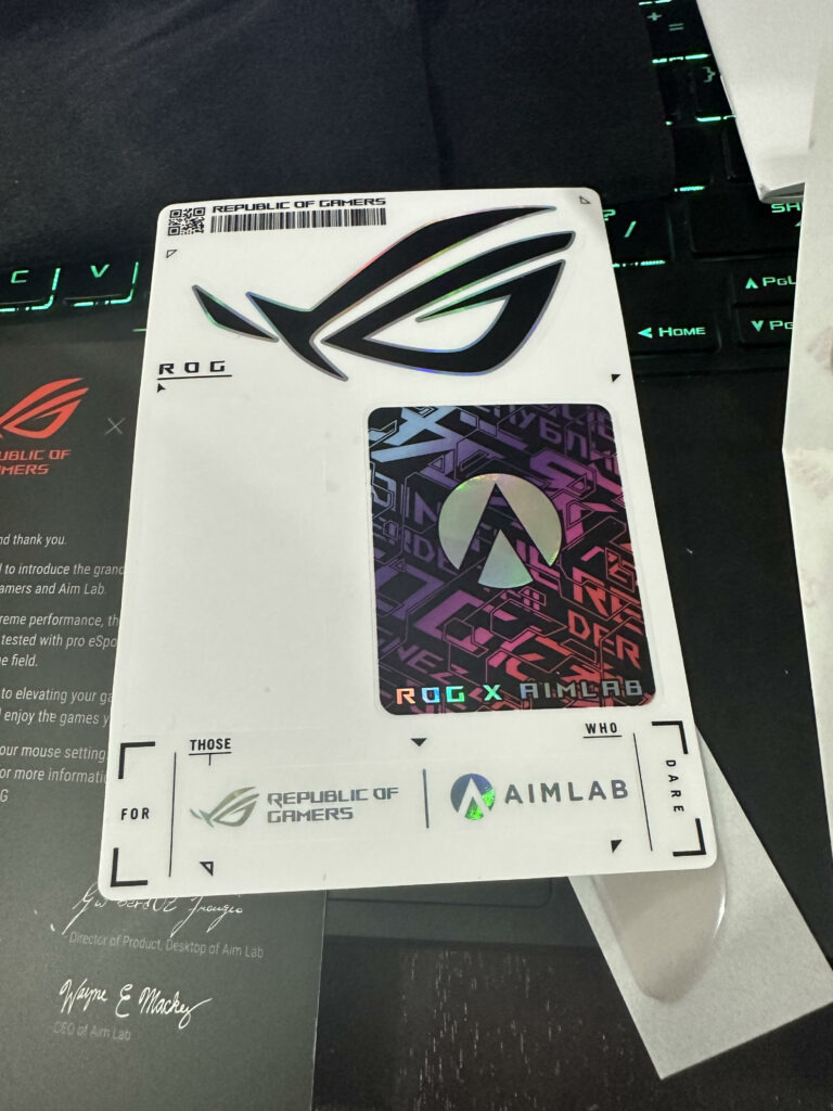 ROG HARPE ACE AIM LAB EDITION STICKERS